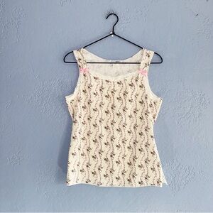 Vintage freelance cottage-core Tank Top Size Medium
